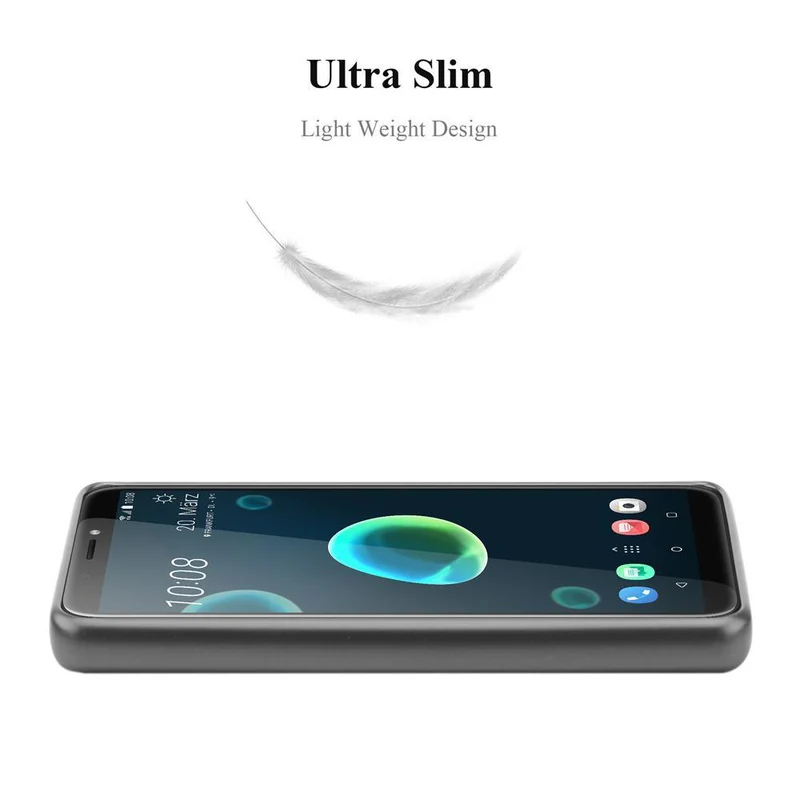 Cadorabo Hülle kompatibel mit HTC Desire 12 PLUS Schutzhülle aus flexiblem TPU Silikon
