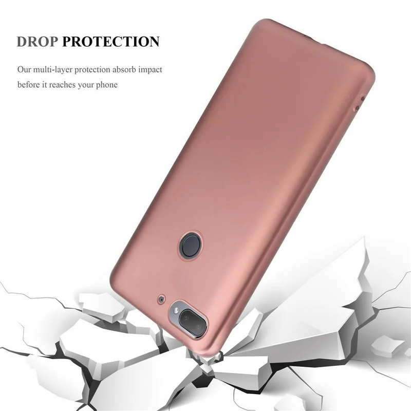 Cadorabo Hülle kompatibel mit HTC Desire 12 PLUS Schutzhülle aus flexiblem TPU Silikon