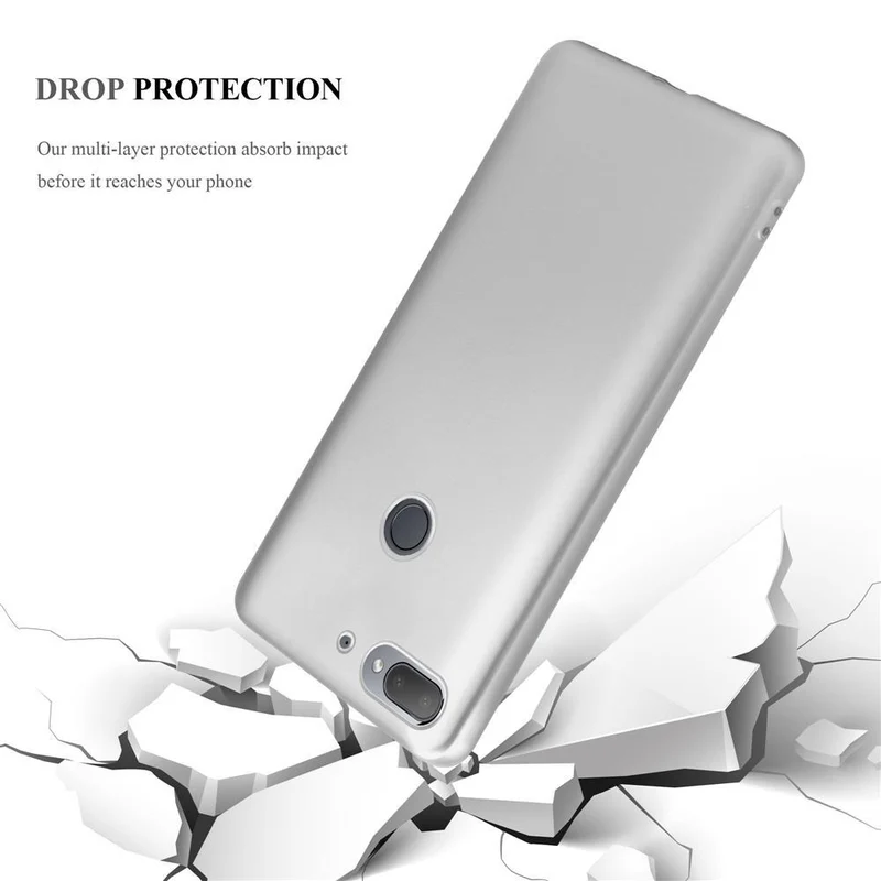 Cadorabo Hülle kompatibel mit HTC Desire 12 PLUS Schutzhülle aus flexiblem TPU Silikon