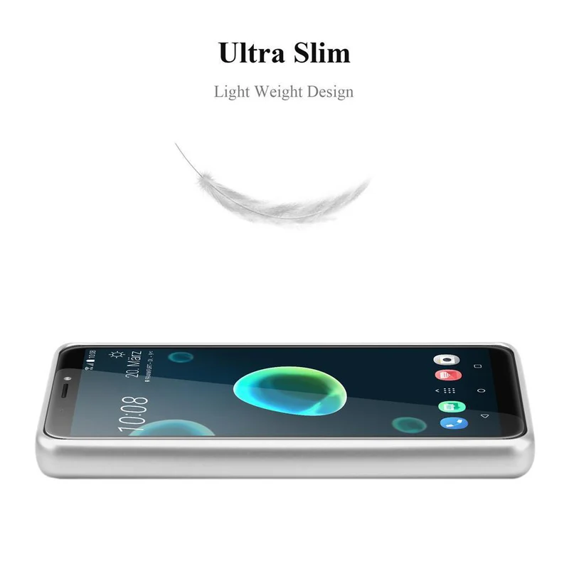 Cadorabo Hülle kompatibel mit HTC Desire 12 PLUS Schutzhülle aus flexiblem TPU Silikon