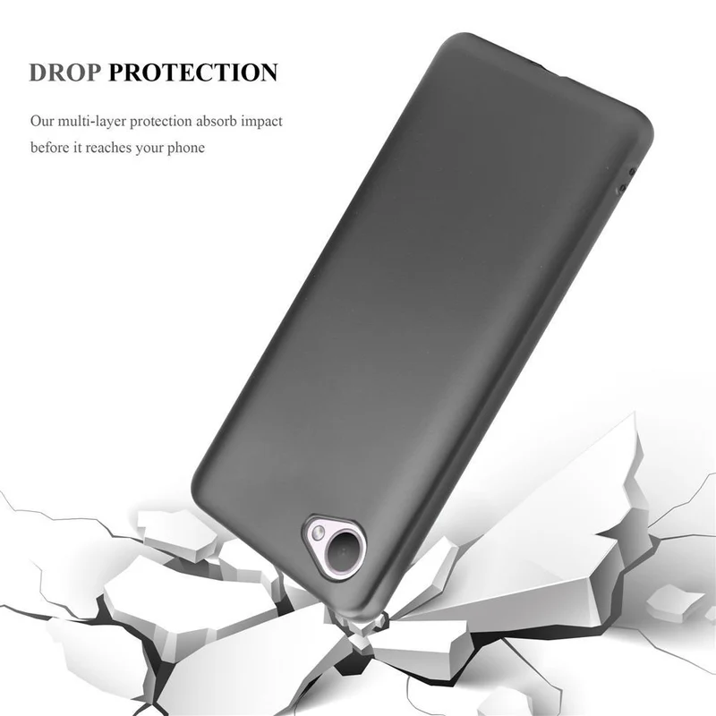Cadorabo Hülle kompatibel mit HTC Desire 12 Schutzhülle aus flexiblem TPU Silikon