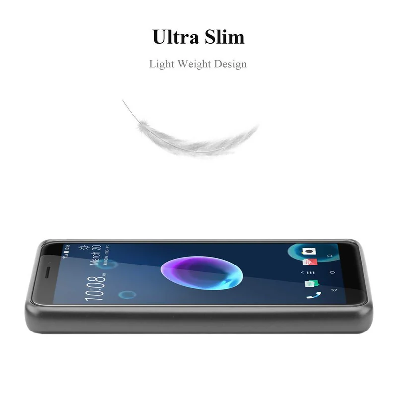 Cadorabo Hülle kompatibel mit HTC Desire 12 Schutzhülle aus flexiblem TPU Silikon