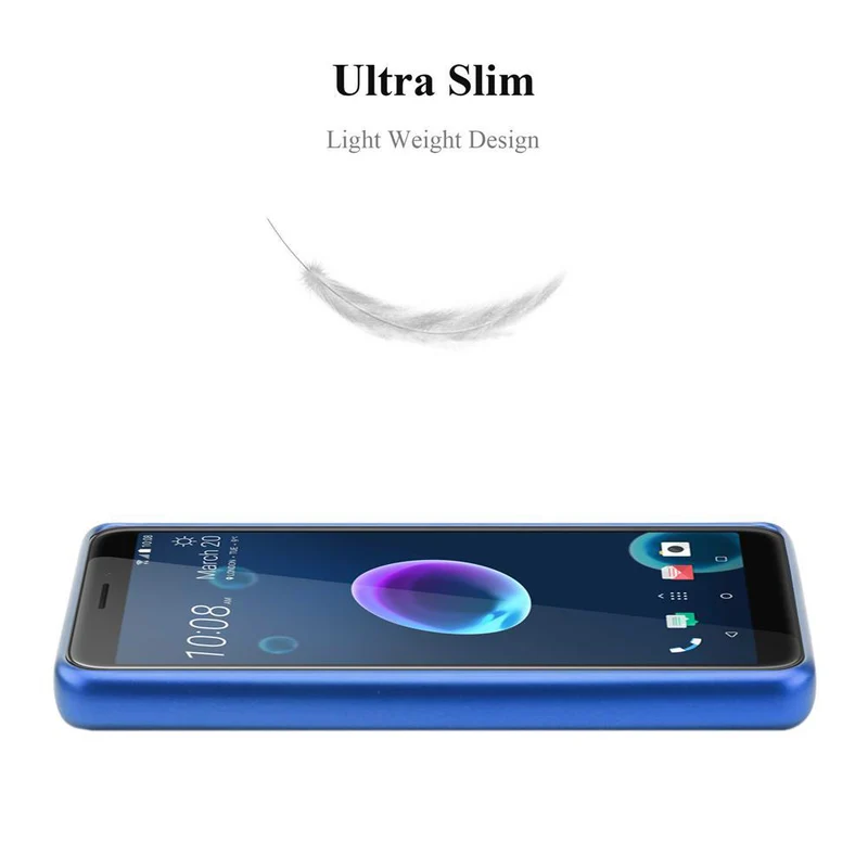 Cadorabo Hülle kompatibel mit HTC Desire 12 Schutzhülle aus flexiblem TPU Silikon