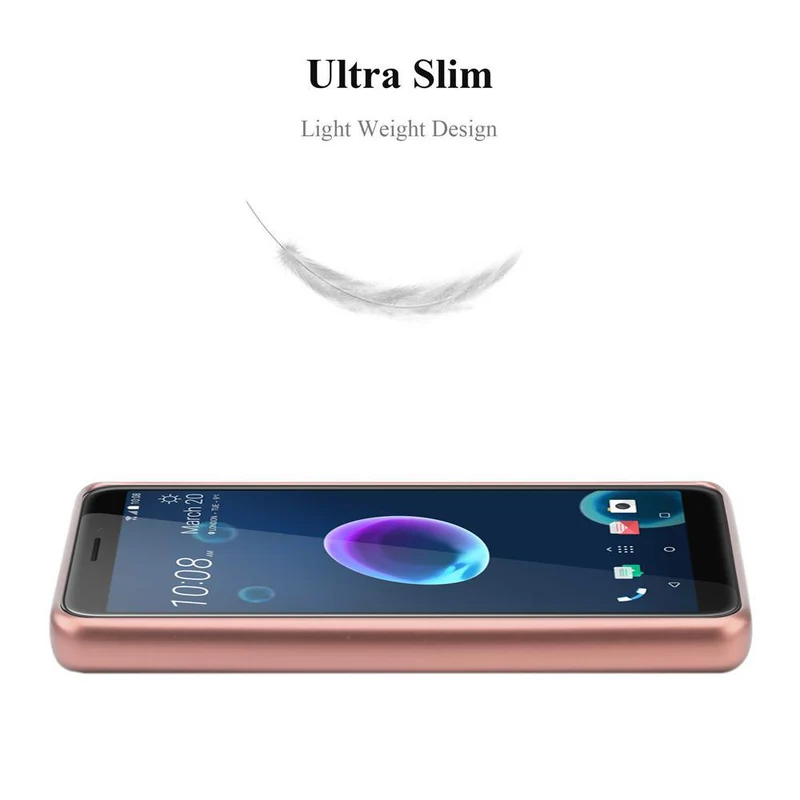 Cadorabo Hülle kompatibel mit HTC Desire 12 Schutzhülle aus flexiblem TPU Silikon