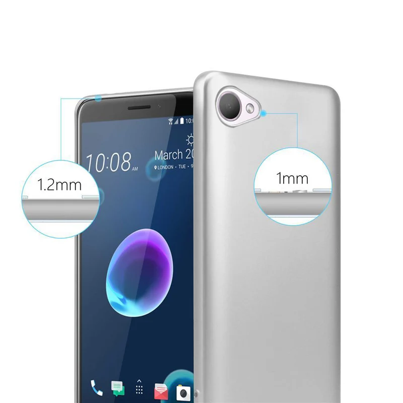 Cadorabo Hülle kompatibel mit HTC Desire 12 Schutzhülle aus flexiblem TPU Silikon