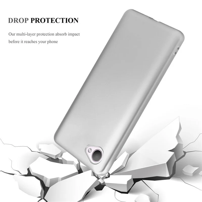 Cadorabo Hülle kompatibel mit HTC Desire 12 Schutzhülle aus flexiblem TPU Silikon