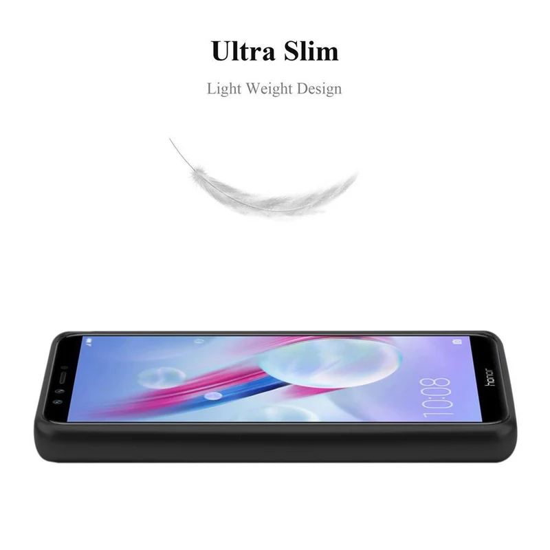 Cadorabo Hülle kompatibel mit Honor 9 LITE Schutzhülle aus flexiblem TPU Silikon