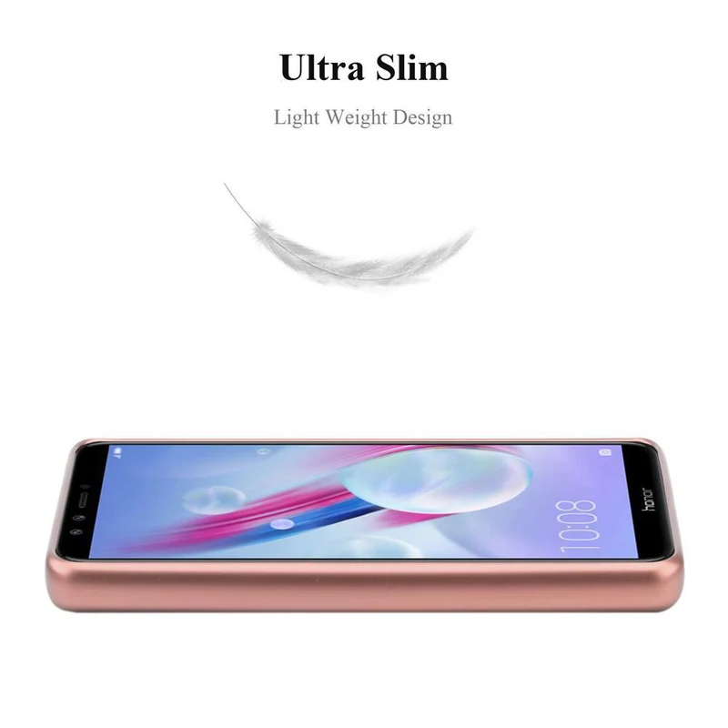 Cadorabo Hülle kompatibel mit Honor 9 LITE Schutzhülle aus flexiblem TPU Silikon