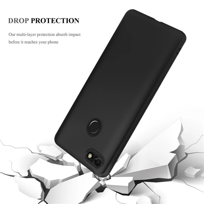 Cadorabo Hülle kompatibel mit Huawei Y6 PRO 2017 Schutzhülle aus flexiblem TPU Silikon