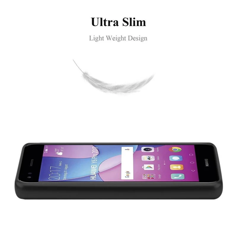 Cadorabo Hülle kompatibel mit Huawei Y6 PRO 2017 Schutzhülle aus flexiblem TPU Silikon