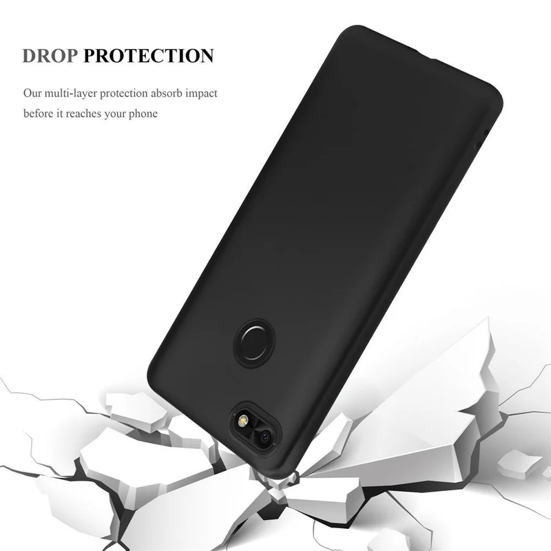 Cadorabo Hülle kompatibel mit Huawei Y6 PRO 2017 Schutzhülle aus flexiblem TPU Silikon