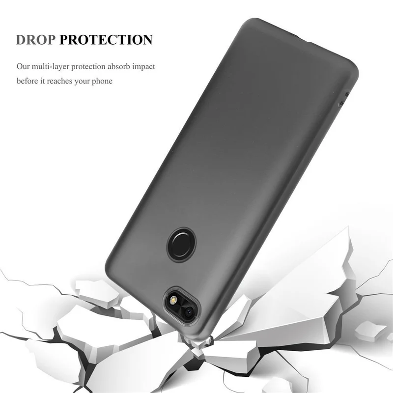 Cadorabo Hülle kompatibel mit Huawei Y6 PRO 2017 Schutzhülle aus flexiblem TPU Silikon