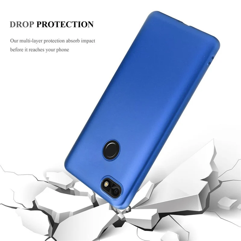 Cadorabo Hülle kompatibel mit Huawei Y6 PRO 2017 Schutzhülle aus flexiblem TPU Silikon