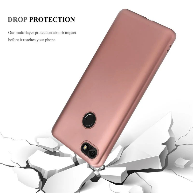 Cadorabo Hülle kompatibel mit Huawei Y6 PRO 2017 Schutzhülle aus flexiblem TPU Silikon