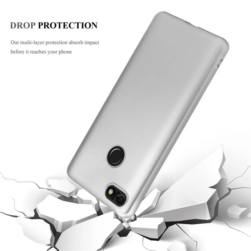 Cadorabo Hülle kompatibel mit Huawei Y6 PRO 2017 Schutzhülle aus flexiblem TPU Silikon