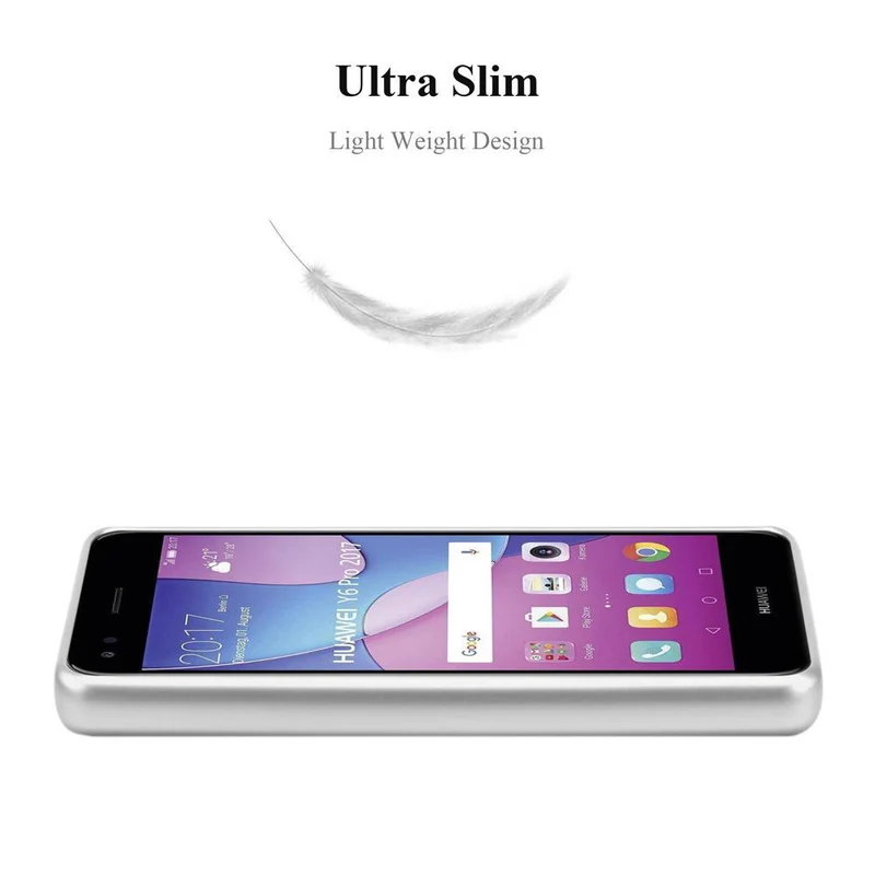 Cadorabo Hülle kompatibel mit Huawei Y6 PRO 2017 Schutzhülle aus flexiblem TPU Silikon
