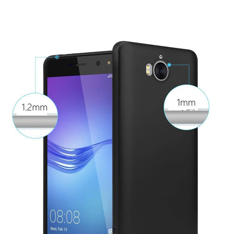 Cadorabo Hülle kompatibel mit Huawei Y5 2017 / Y6 2017 Schutzhülle aus flexiblem TPU Silikon