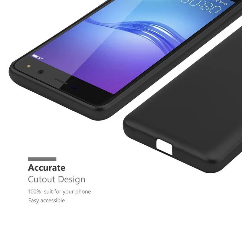Cadorabo Hülle kompatibel mit Huawei Y5 2017 / Y6 2017 Schutzhülle aus flexiblem TPU Silikon