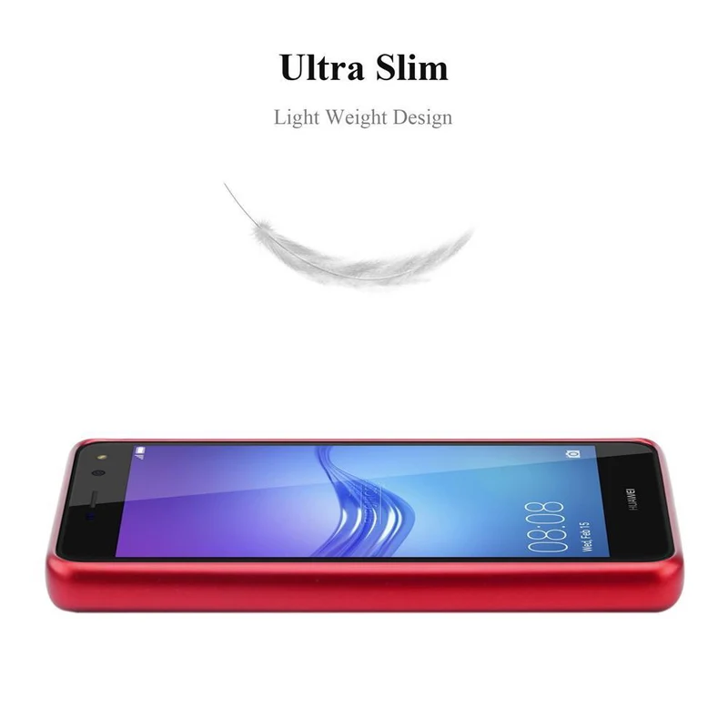 Cadorabo Hülle kompatibel mit Huawei Y5 2017 / Y6 2017 Schutzhülle aus flexiblem TPU Silikon