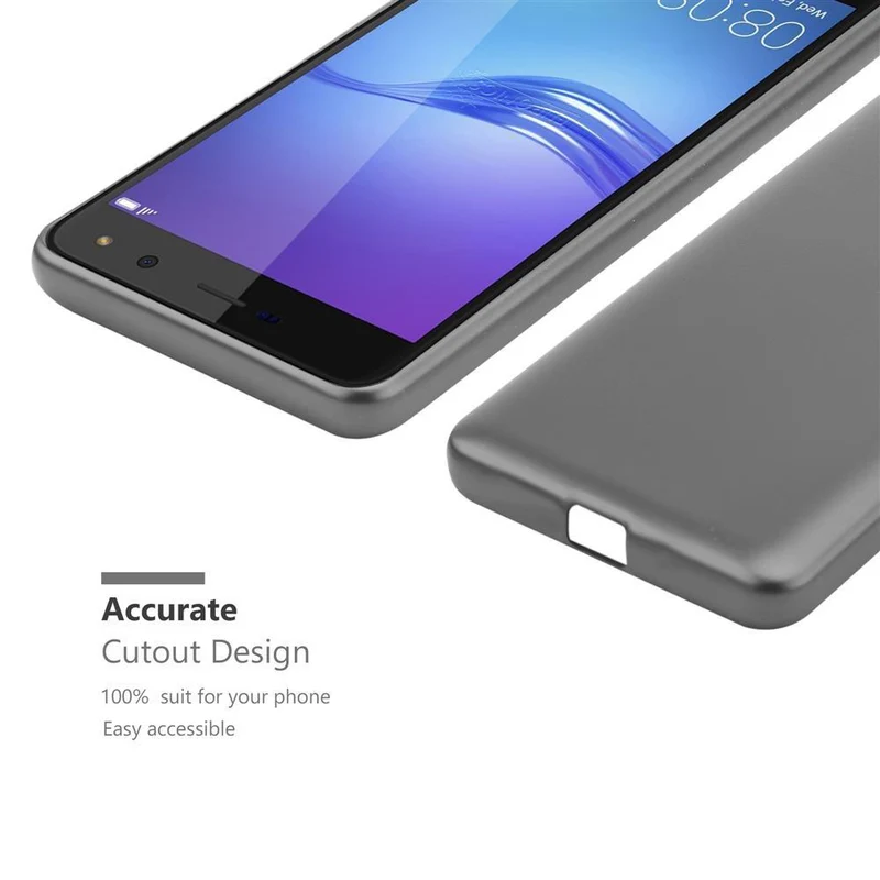 Cadorabo Hülle kompatibel mit Huawei Y5 2017 / Y6 2017 Schutzhülle aus flexiblem TPU Silikon