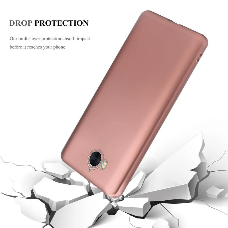 Cadorabo Hülle kompatibel mit Huawei Y5 2017 / Y6 2017 Schutzhülle aus flexiblem TPU Silikon
