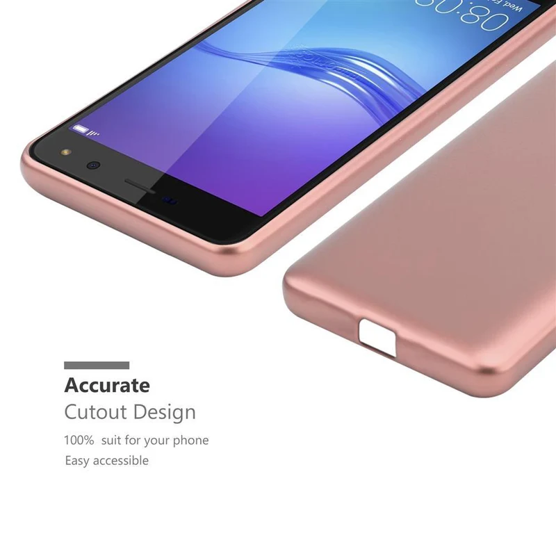 Cadorabo Hülle kompatibel mit Huawei Y5 2017 / Y6 2017 Schutzhülle aus flexiblem TPU Silikon