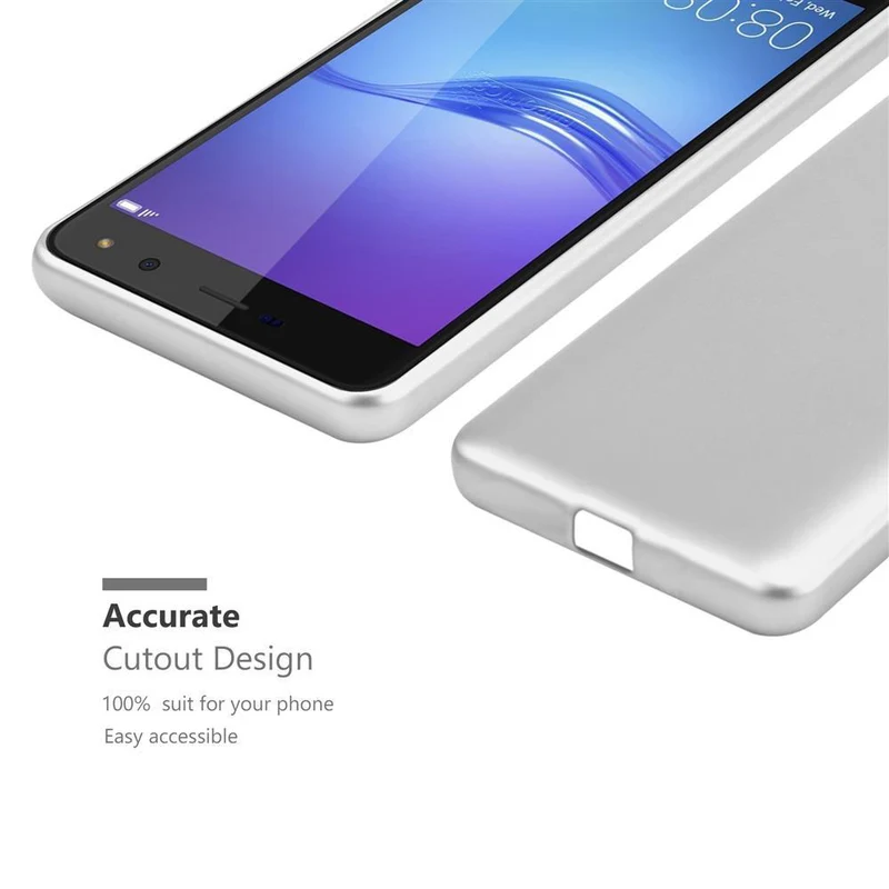 Cadorabo Hülle kompatibel mit Huawei Y5 2017 / Y6 2017 Schutzhülle aus flexiblem TPU Silikon