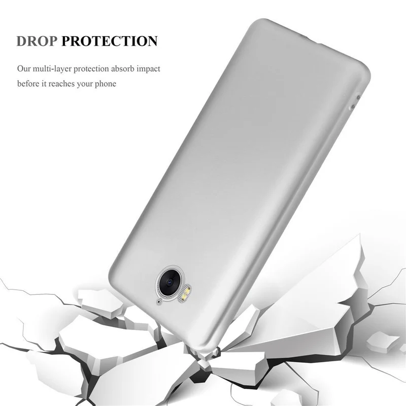 Cadorabo Hülle kompatibel mit Huawei Y5 2017 / Y6 2017 Schutzhülle aus flexiblem TPU Silikon