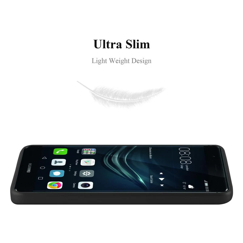 Cadorabo Hülle kompatibel mit Huawei P9 PLUS Schutzhülle aus flexiblem TPU Silikon