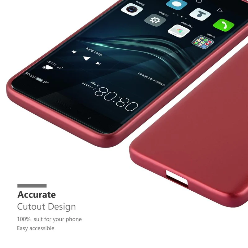 Cadorabo Hülle kompatibel mit Huawei P9 PLUS Schutzhülle aus flexiblem TPU Silikon