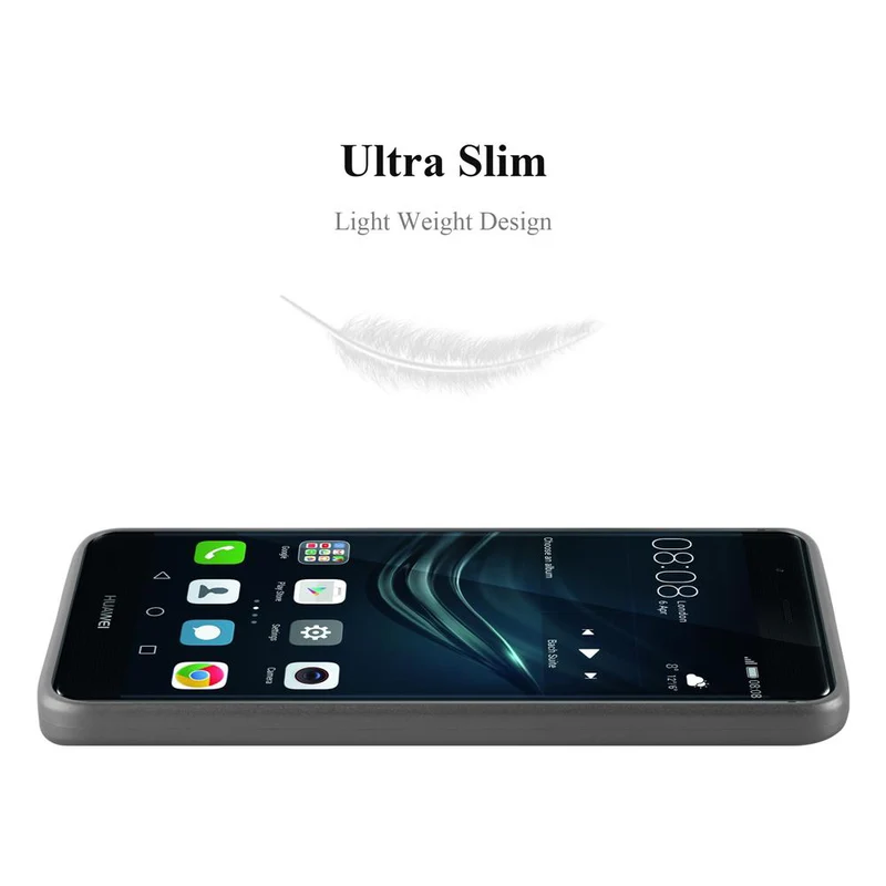 Cadorabo Hülle kompatibel mit Huawei P9 PLUS Schutzhülle aus flexiblem TPU Silikon