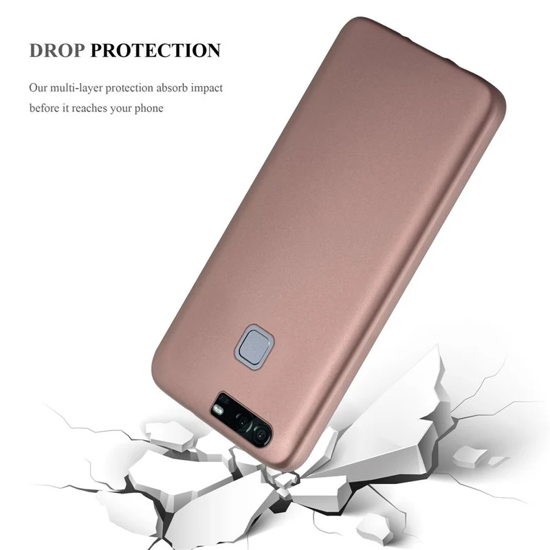 Cadorabo Hülle kompatibel mit Huawei P9 PLUS Schutzhülle aus flexiblem TPU Silikon