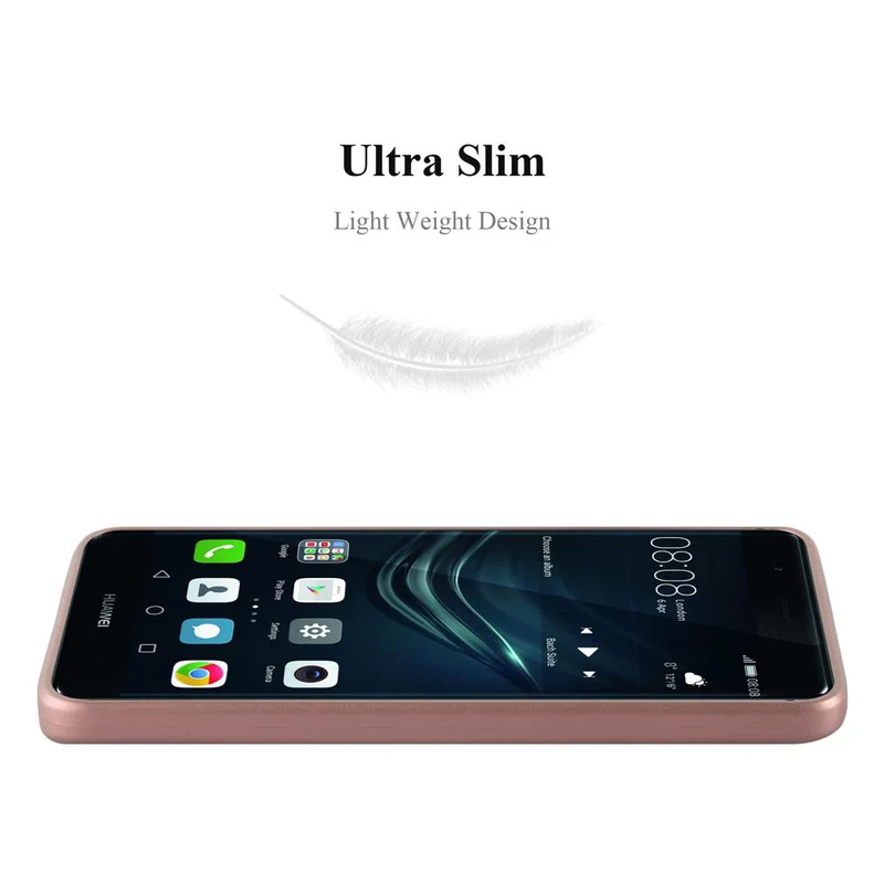 Cadorabo Hülle kompatibel mit Huawei P9 PLUS Schutzhülle aus flexiblem TPU Silikon