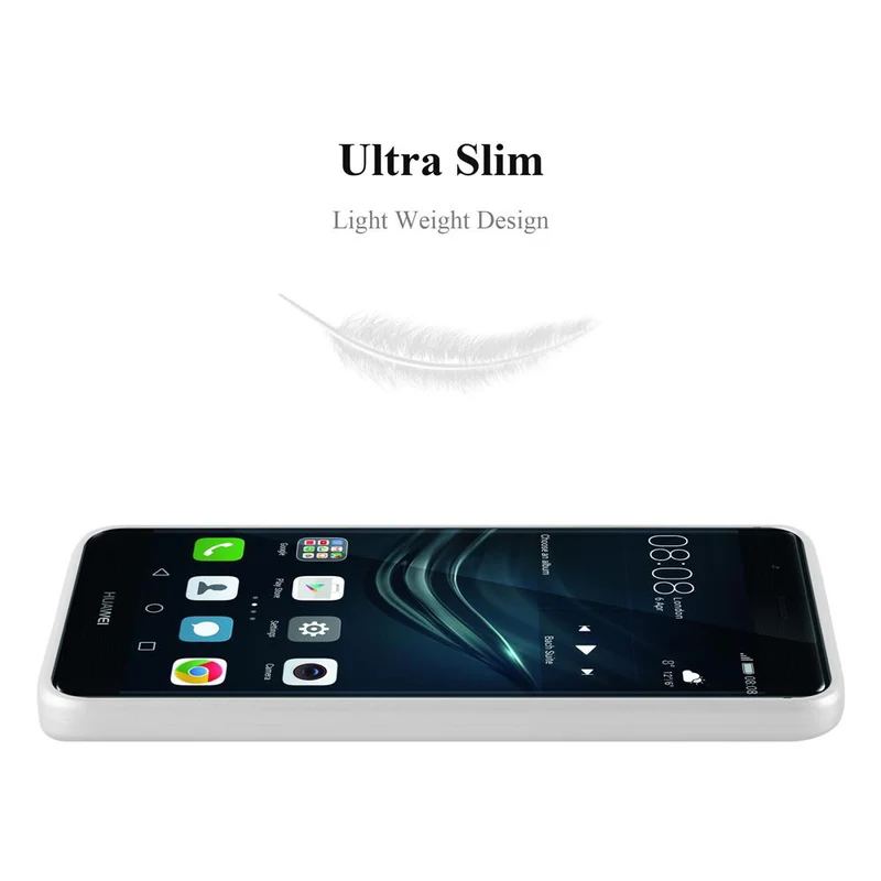 Cadorabo Hülle kompatibel mit Huawei P9 PLUS Schutzhülle aus flexiblem TPU Silikon