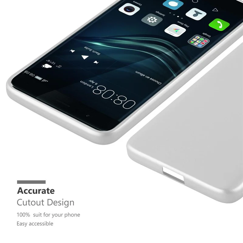 Cadorabo Hülle kompatibel mit Huawei P9 PLUS Schutzhülle aus flexiblem TPU Silikon