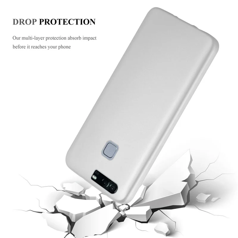 Cadorabo Hülle kompatibel mit Huawei P9 PLUS Schutzhülle aus flexiblem TPU Silikon