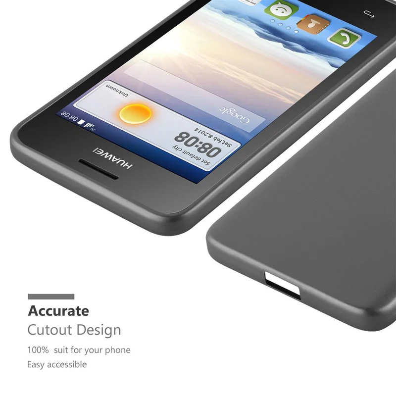 Cadorabo Hülle kompatibel mit Huawei Y3 / Y3C / Y330 / Y331 / Y360 Schutzhülle aus flexiblem TPU Silikon