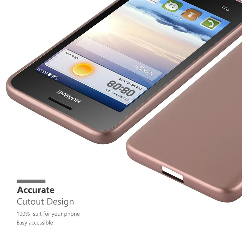 Cadorabo Hülle kompatibel mit Huawei Y3 / Y3C / Y330 / Y331 / Y360 Schutzhülle aus flexiblem TPU Silikon