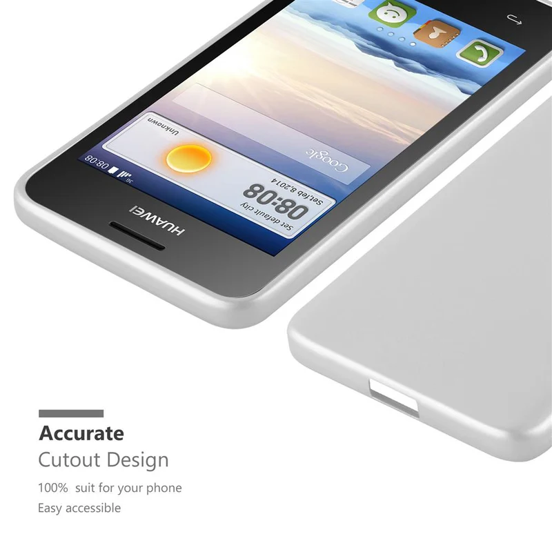Cadorabo Hülle kompatibel mit Huawei Y3 / Y3C / Y330 / Y331 / Y360 Schutzhülle aus flexiblem TPU Silikon