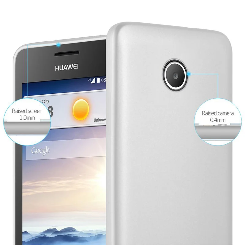 Cadorabo Hülle kompatibel mit Huawei Y3 / Y3C / Y330 / Y331 / Y360 Schutzhülle aus flexiblem TPU Silikon
