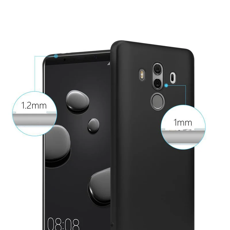Cadorabo Hülle kompatibel mit Huawei MATE 10 PRO Schutzhülle aus flexiblem TPU Silikon