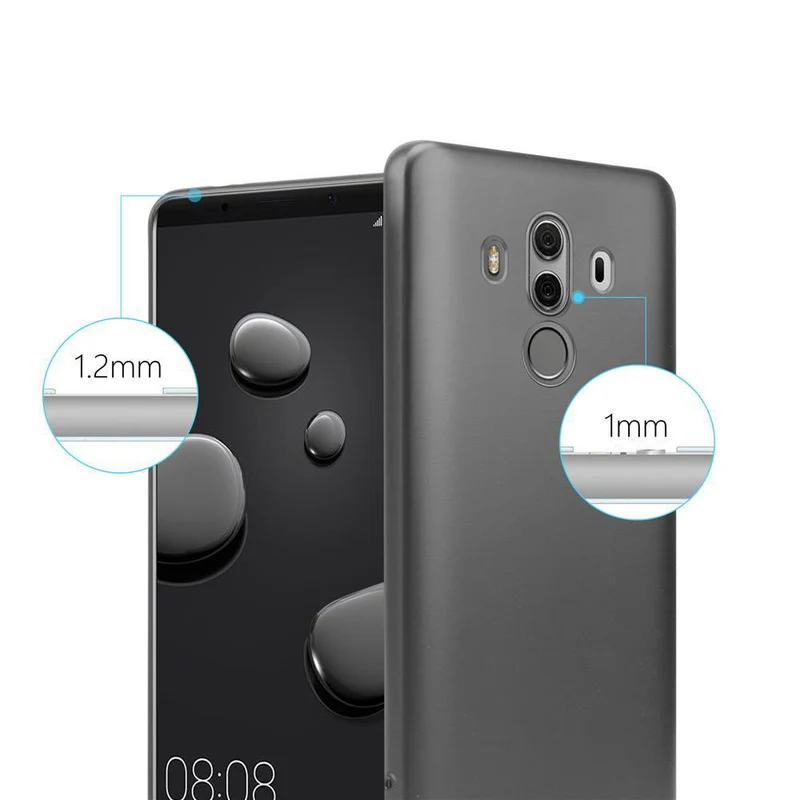 Cadorabo Hülle kompatibel mit Huawei MATE 10 PRO Schutzhülle aus flexiblem TPU Silikon