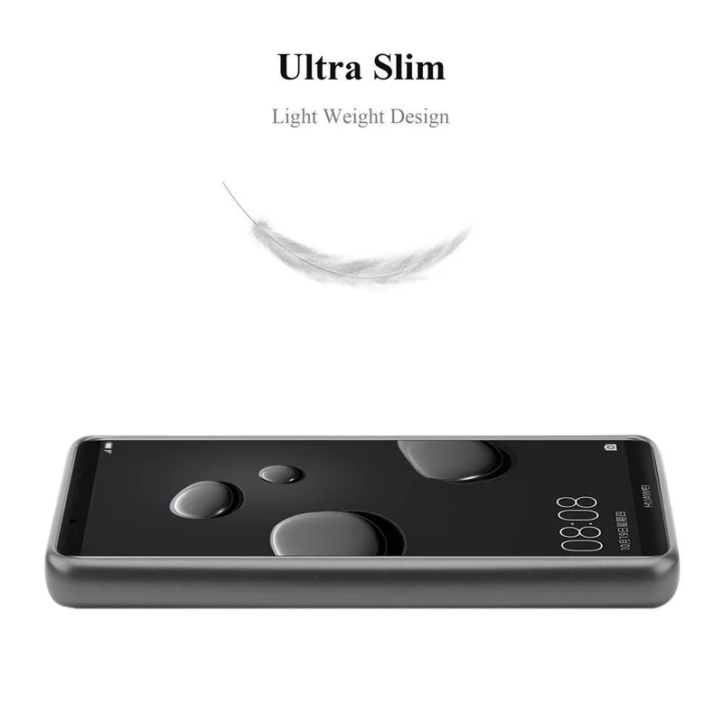 Cadorabo Hülle kompatibel mit Huawei MATE 10 PRO Schutzhülle aus flexiblem TPU Silikon