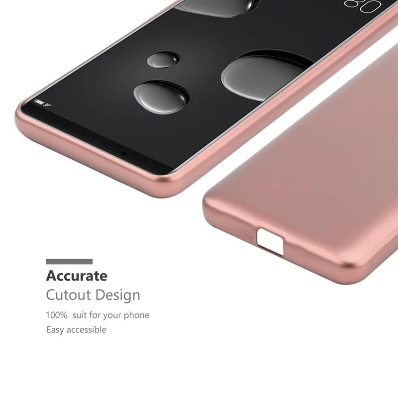 Cadorabo Hülle kompatibel mit Huawei MATE 10 PRO Schutzhülle aus flexiblem TPU Silikon