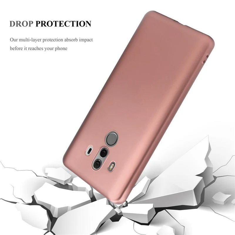 Cadorabo Hülle kompatibel mit Huawei MATE 10 PRO Schutzhülle aus flexiblem TPU Silikon