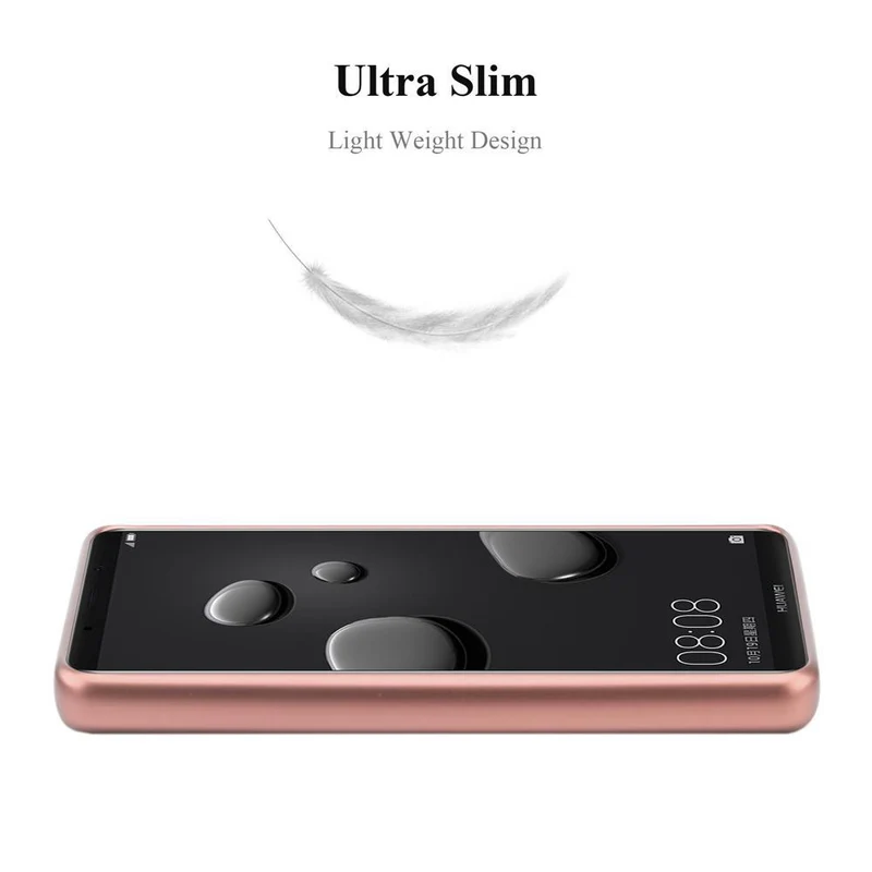 Cadorabo Hülle kompatibel mit Huawei MATE 10 PRO Schutzhülle aus flexiblem TPU Silikon