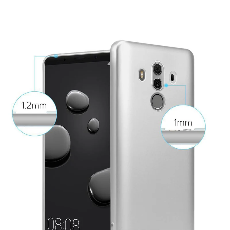Cadorabo Hülle kompatibel mit Huawei MATE 10 PRO Schutzhülle aus flexiblem TPU Silikon