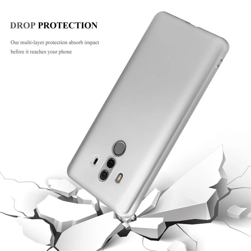 Cadorabo Hülle kompatibel mit Huawei MATE 10 PRO Schutzhülle aus flexiblem TPU Silikon