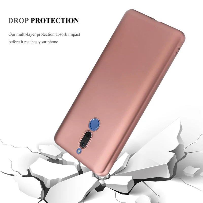 Cadorabo Hülle kompatibel mit Huawei MATE 10 LITE Schutzhülle aus flexiblem TPU Silikon