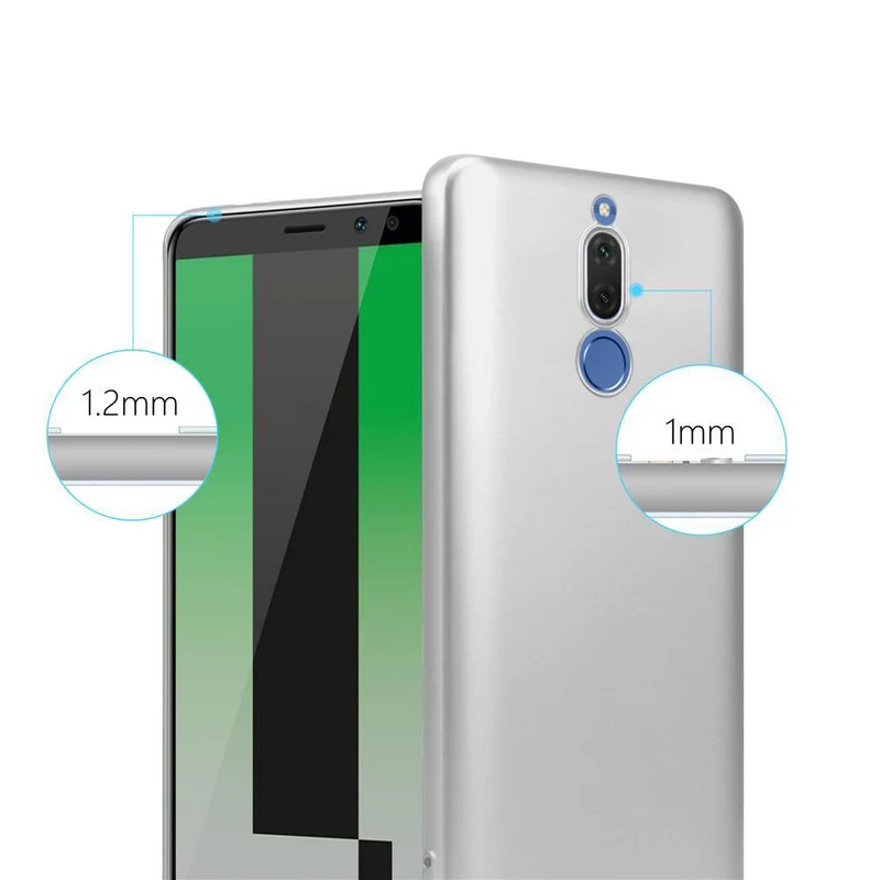 Cadorabo Hülle kompatibel mit Huawei MATE 10 LITE Schutzhülle aus flexiblem TPU Silikon